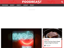 Tablet Screenshot of foodbeast.com